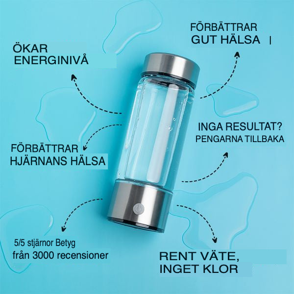 Wasserstoff-Wasserflasche