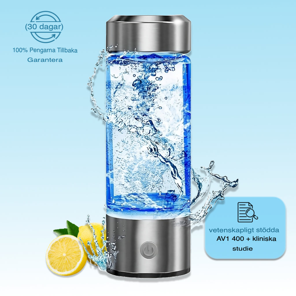 Wasserstoff-Wasserflasche