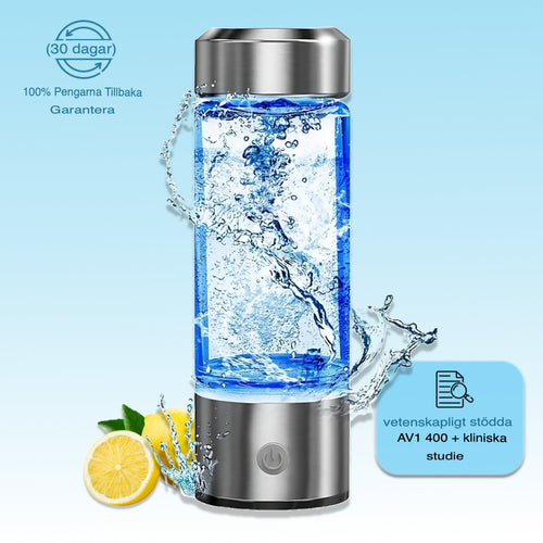 Wasserstoff-Wasserflasche