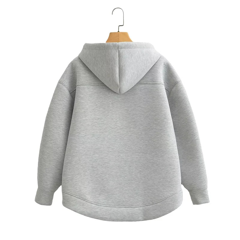 Winter-Reißverschluss-Hoodie