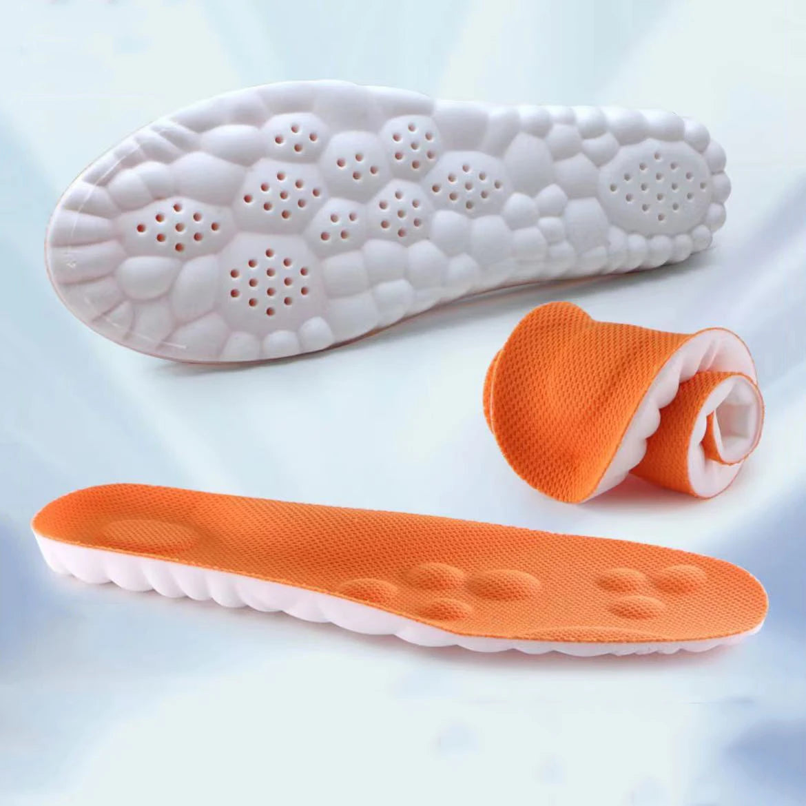 4D Cloud Technology Insole Large Size Super Soft Comfort Insoles Foot Protection Cloud Feeling U-Shape Memory Foam Sports Insole