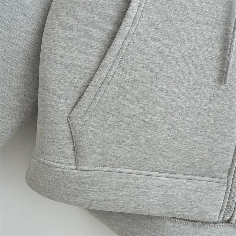 Winter-Reißverschluss-Hoodie