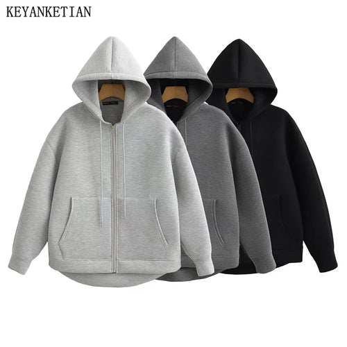 Winter-Reißverschluss-Hoodie