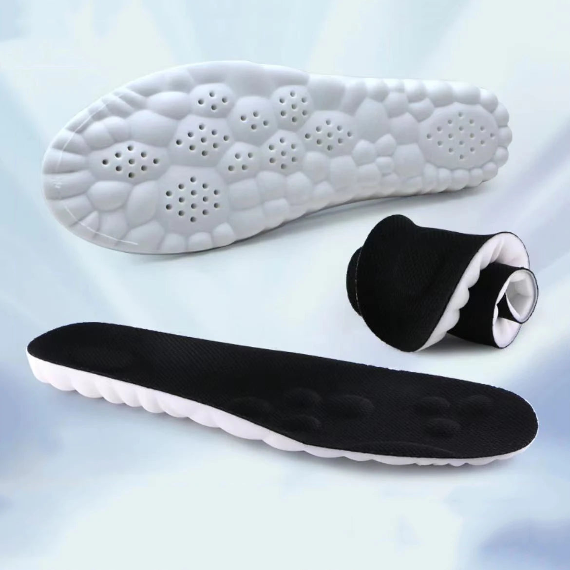 4D Cloud Technology Insole Large Size Super Soft Comfort Insoles Foot Protection Cloud Feeling U-Shape Memory Foam Sports Insole