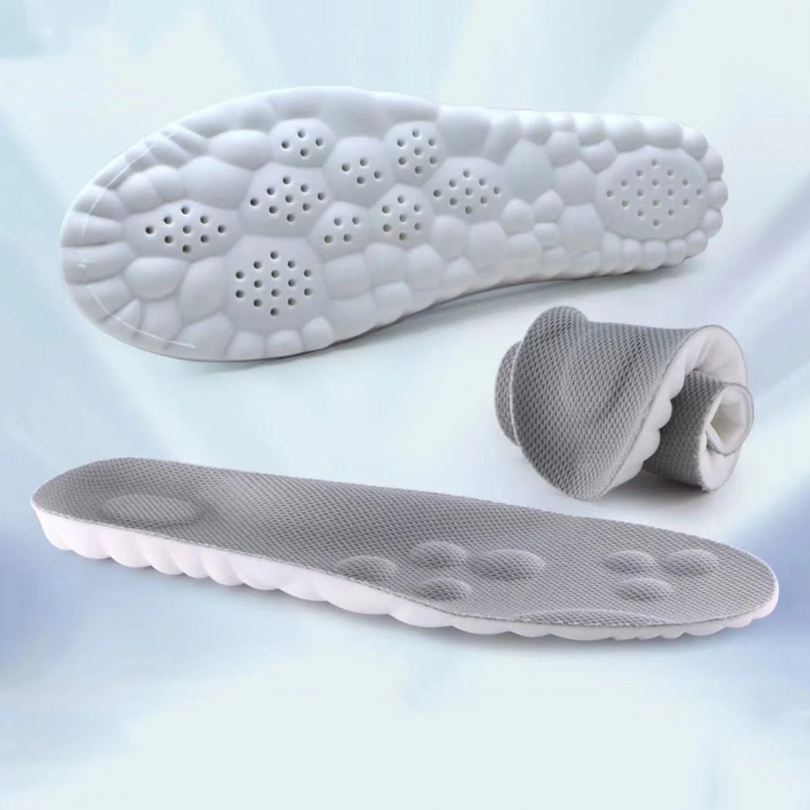 4D Cloud Technology Insole Large Size Super Soft Comfort Insoles Foot Protection Cloud Feeling U-Shape Memory Foam Sports Insole