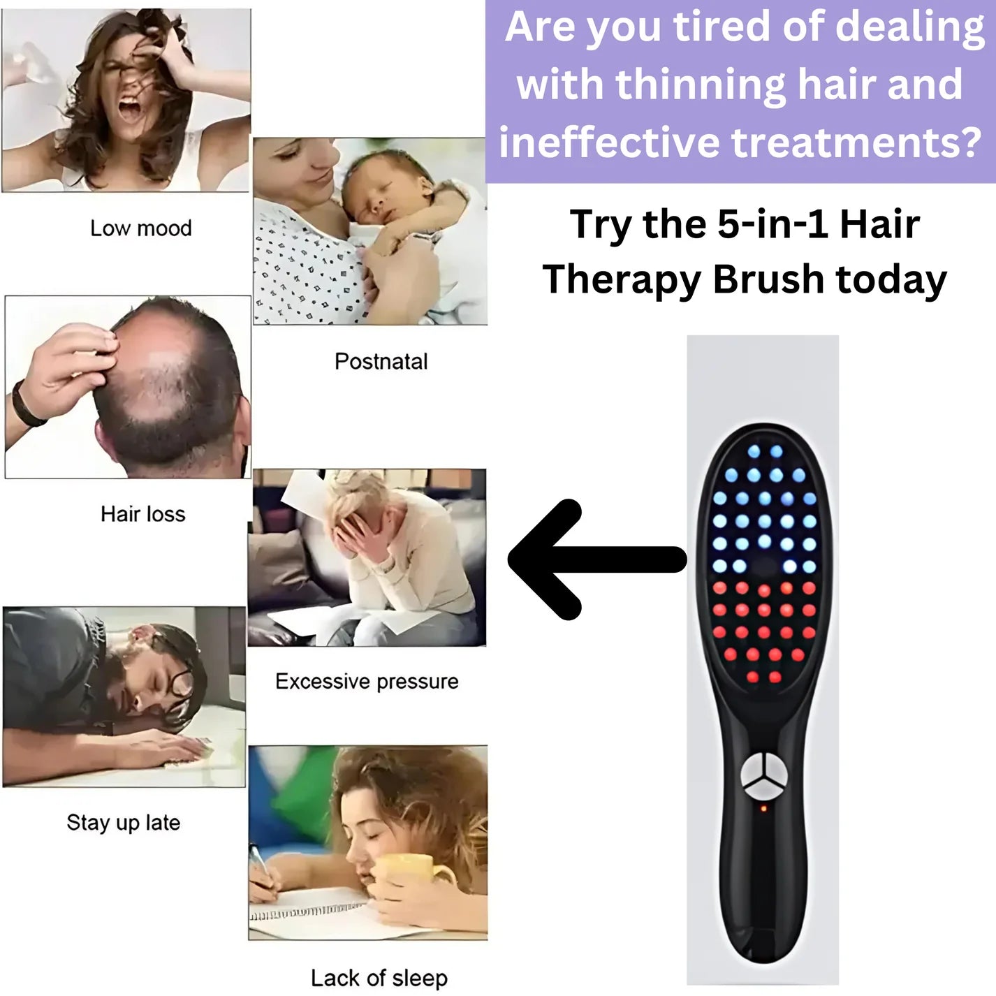 Therapie-Kopfmassagekamm