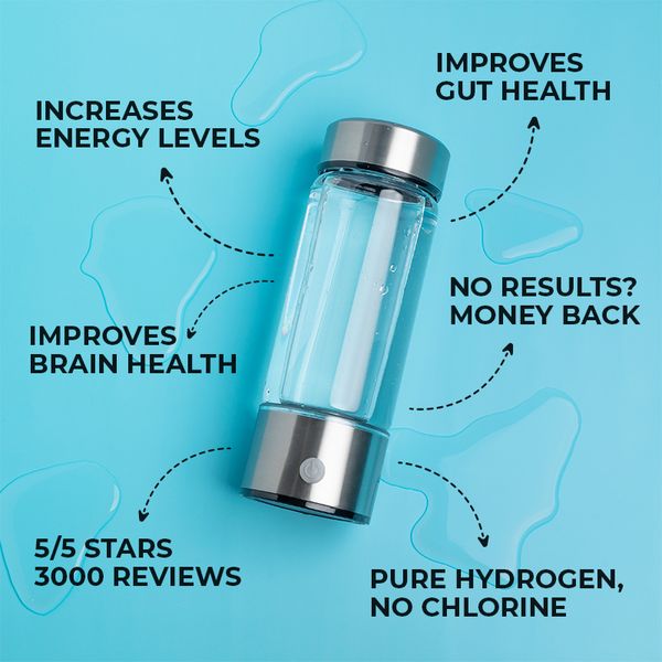 Wasserstoff-Wasserflasche