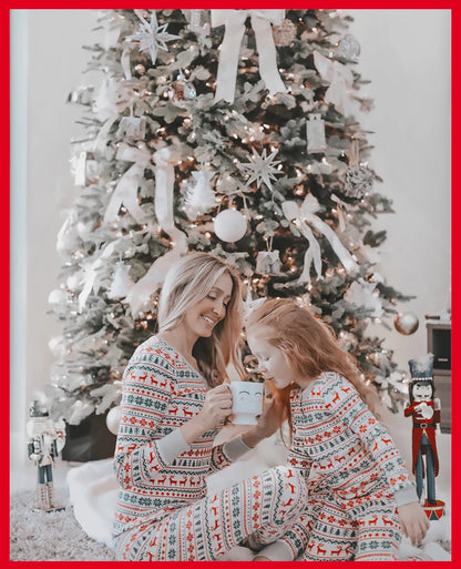 2024 Christmas Family Matching Pajamas New Year Xmas Father Mother Kids Baby Clothes Set Dad Mom And Daughter Son Pyjamas Outfit