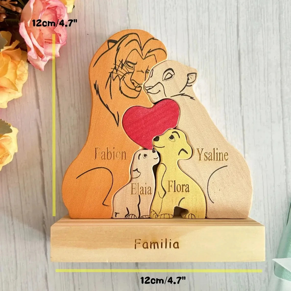 Lion King Wooden Family