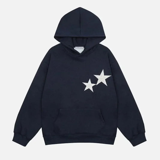 Star Graphic Black Hoodie