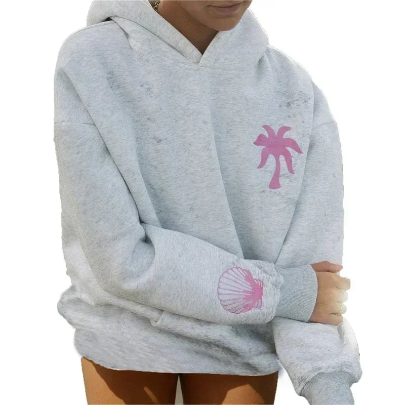 Flower Embroidery Hoodie