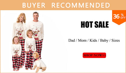 2024 Christmas Family Matching Pajamas New Year Xmas Father Mother Kids Baby Clothes Set Dad Mom And Daughter Son Pyjamas Outfit