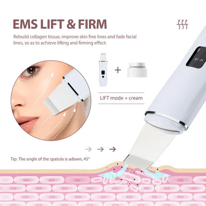 4 in 1 EMS Ultrasonic Skin Scrubber