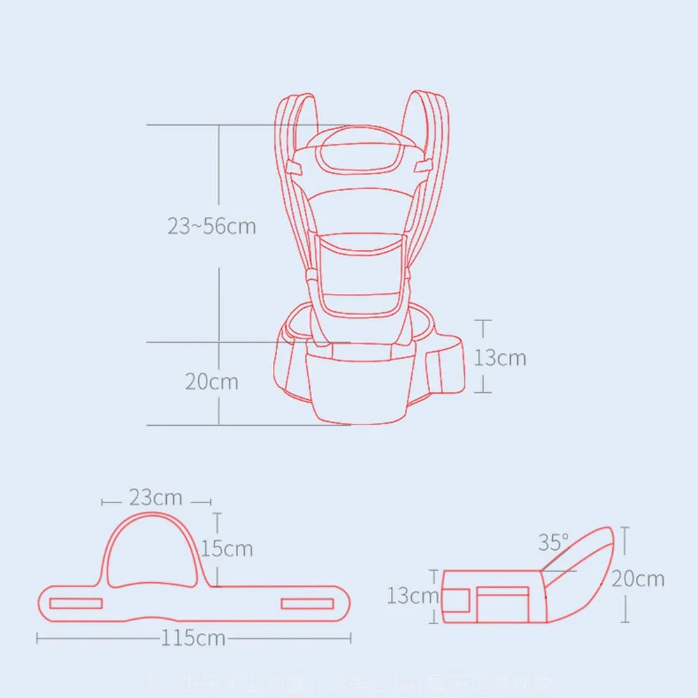 SnuggleEase™ 3 in 1 Baby carrier