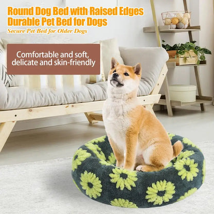 Round Cushion Cozy Pet Bed