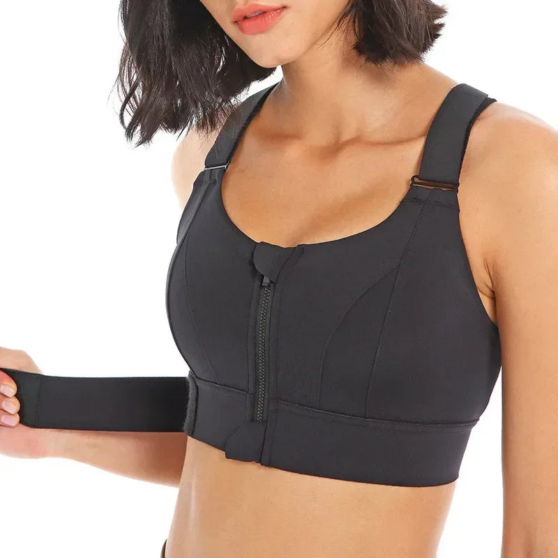 Zipper Sports  Bra