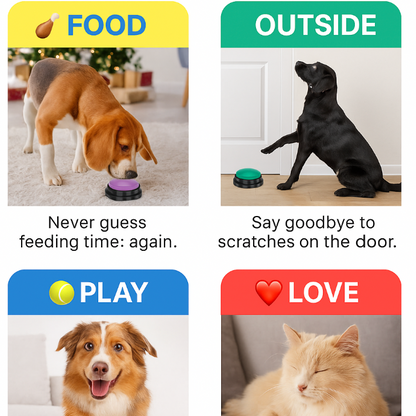 Recordable PET Training Buttons