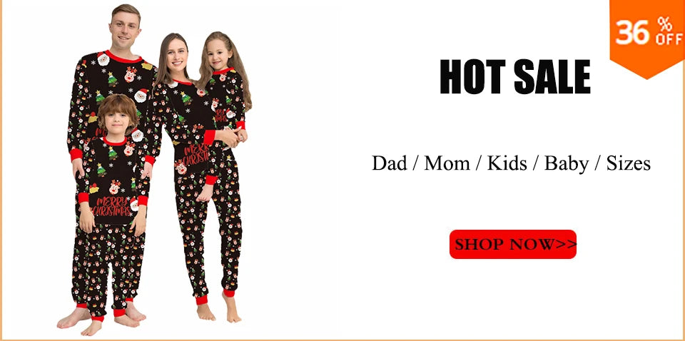 2024 Christmas Family Matching Pajamas New Year Xmas Father Mother Kids Baby Clothes Set Dad Mom And Daughter Son Pyjamas Outfit