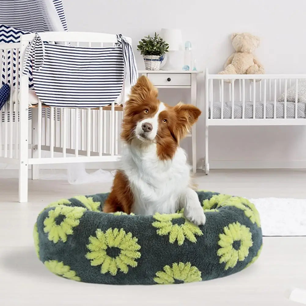 Round Cushion Cozy Pet Bed